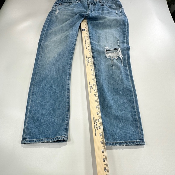 AG Adriano Goldschmied Anthropologie Distressed Jeans Women 28R - Picture 9 of 12